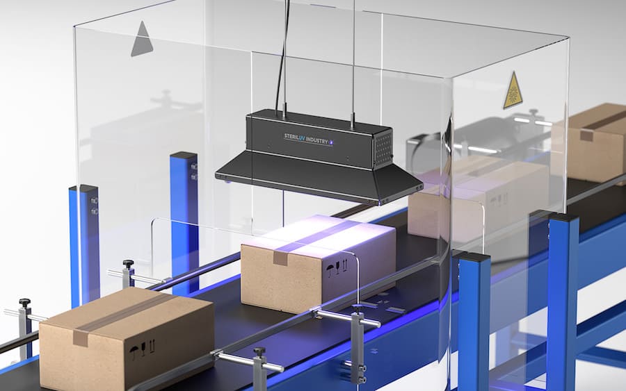 SterilUV industry - disinfection of production lines with Concept Light